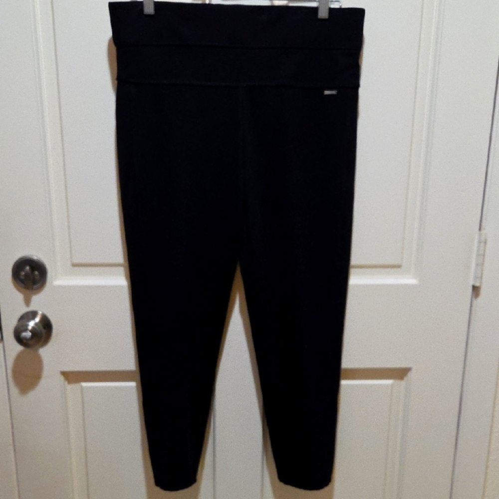 Women's Black High-Waisted Stretch Pants